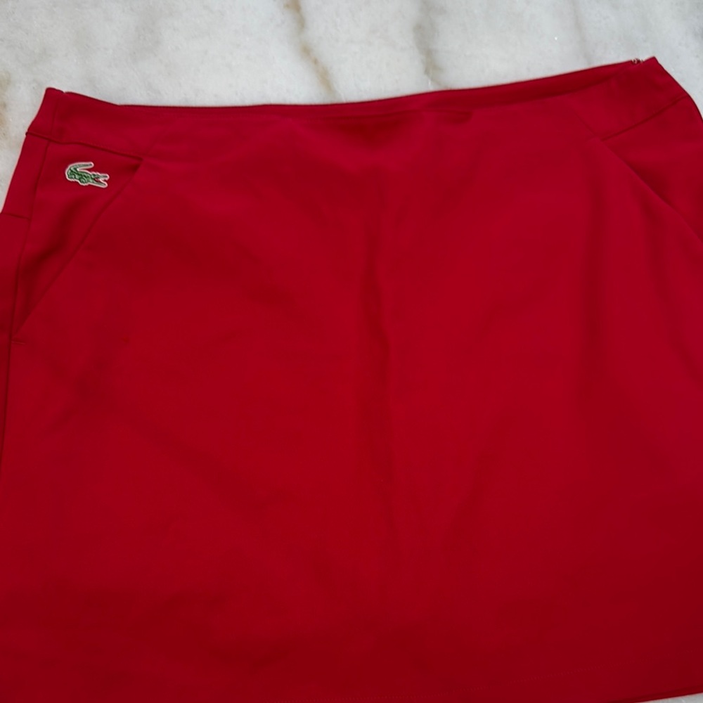 Lacoste Vibrant Red Skirt